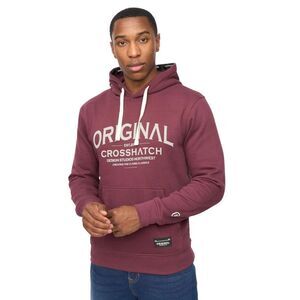 Crosshatch Mens Vintarge Hoodie / Rum Raisin